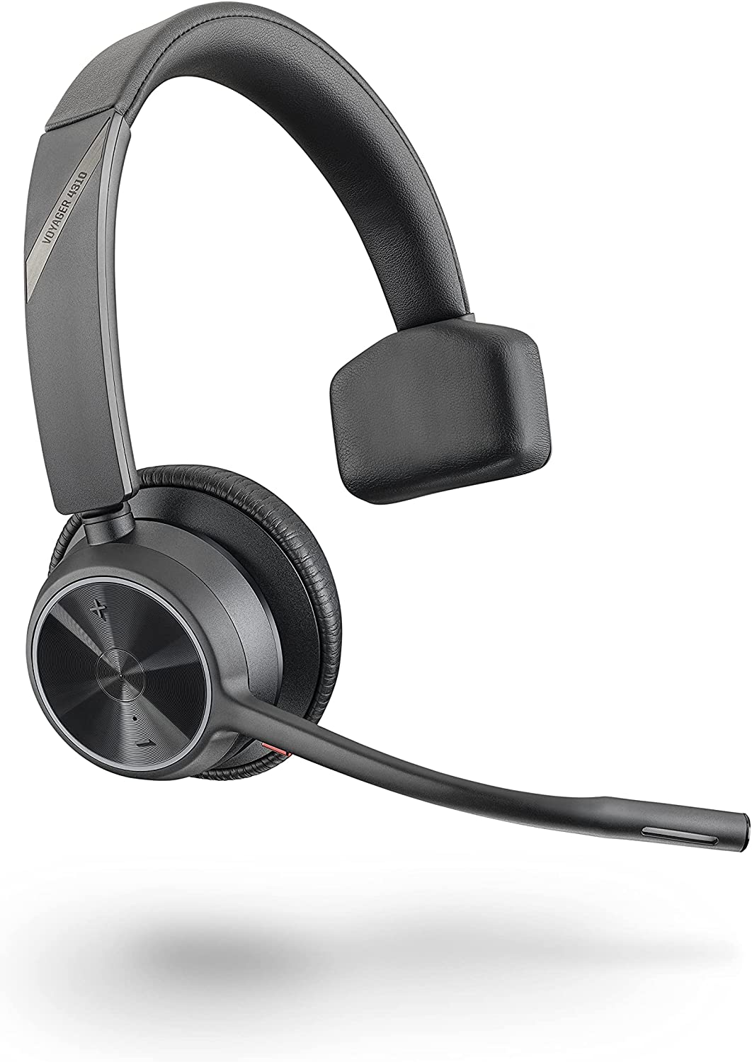 Poly - Voyager 4310 UC Wireless Headset (Plantronics) - Single-Ear Headset with Boom Mic - Connect to PC/Mac via USB-A Bluetooth Adapter, Cell Phone via Bluetooth - Works with Teams, Zoom &amp; More USB-A Headset