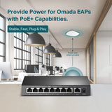 TP-Link 9 Port Fast Ethernet 10/100Mbps PoE Switch | 8 PoE+ Ports @65W | Sturdy Metal w/Shielded Ports | Limited Lifetime Protection | Extend Mode | Priority Mode | Isolation Mode (TL-SF1009P) 9 Port w/ 8-Port PoE+
