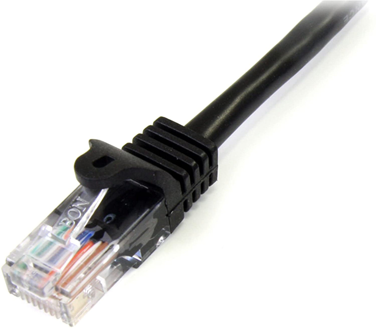 StarTech.com Cat5e Patch Cable with Snagless RJ45 Connectors - 50 ft, Black (45PATCH15BK) 50 ft / 15m Black