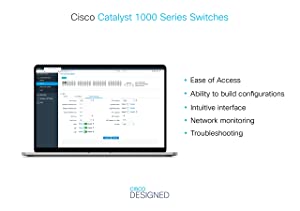 Cisco Catalyst 1000-24T-4G-L Network Switch, 24 Gigabit Ethernet Ports, 4 1G SFP Uplink Ports, Fanless Operation, Enhanced Limited (C1000-24T-4G-L)