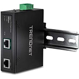 TRENDnet Hardened Industrial 90W Gigabit 4Ppoe Injector,4-Pair Power Over Ethernet, Poe(15.4W), Poe+(30W), 4Ppoe(90W)Power, IP30, DIN-Rail/Wall Mount Included, 4-Pair Poe Up to 100M (328 ft.),TI-IG90 90W 4PPoE Injector