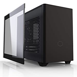 Cooler Master NR200P SFF Small Form Factor Mini-ITX Case with Tempered glass or Vented Panel Option, PCI Riser Cable, Triple-slot GPU, Tool-Free and 360 Degree Accessibility Black NR200P