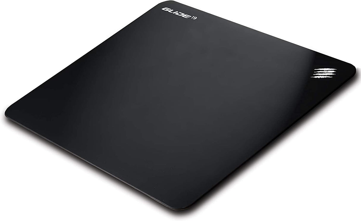 Mad Catz The Authentic G.L.I.D.E. 19 High Performance Gaming Mouse Pad Water Resistant Gaming Surface With Heat Bonded Edges And Non-Slip Silicone Base 12.4 x 15.4 in, Black Medium (0.1" x 15.4" x 12.4")