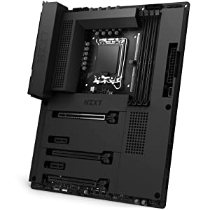 NZXT N7 Z690 Motherboard - N7-Z69XT-B1 - Intel Z690 chipset (Supports 12th Gen CPUs) - ATX Gaming Motherboard - Integrated I/O Shield - WiFi 6E connectivity - Bluetooth V5.2 - Black Black N7 Z690 Motherboard