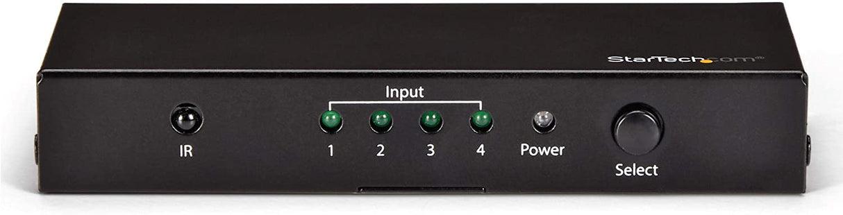StarTech.com HDMI 2.0 Switch - 4 Port - 4K 60Hz - HDMI Automatic Video Switch Box - Multi Port Hub w/ 1 In 4 Out Functionality (VS421HD20)
