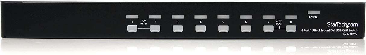 StarTech.com 8 Port 1U Rackmount DVI USB KVM Switch - USB DVI KVM Switch - DVI KVM Switch - USB KVM Switch (SV831DVIU) 8 Port USB