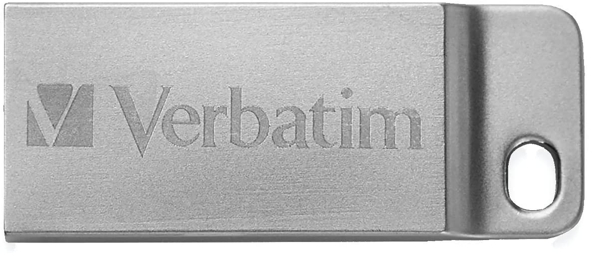 Verbatim 16GB Metal Executive USB Flash Drive - Silver - 98748 16 GB 2.0 Silver