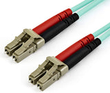 StarTech.com 10 m OM4 LC to LC Multimode Duplex Fiber Optic Patch Cable- Aqua - 50/125 - Fiber Optic Cable - 40/100Gb - LSZH (450FBLCLC10) 10m