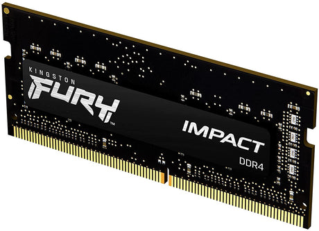 Kingston FURY Impact 32GB 3200MHz DDR4 CL20 Laptop Memory Single Stick KF432S20IB/32, Black