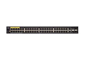 Cisco SF350-48P Managed Switch, 48 10/100 Ports, 382W PoE, 4 Gigabit Ethernet (GbE) Combo SFP, Limited Lifetime Protection (SF350-48P-K9-NA)