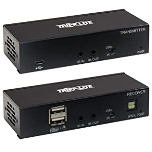 Tripp Lite DisplayPort Over Cat6 Extender Kit KVM Support USB 4K PoC TAA (B127-1A1-BDBD)