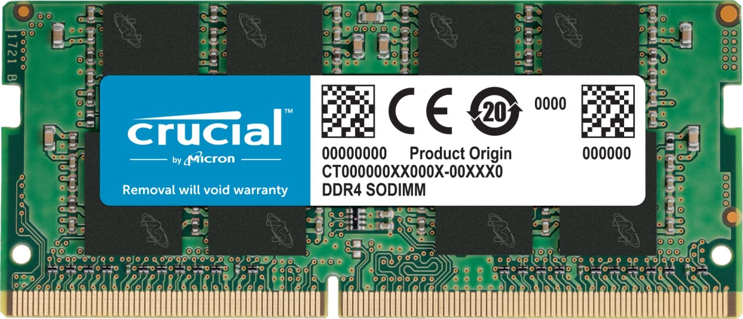 Crucial 16GB Single DDR4 2400 MT/s (PC4-19200) DR x8 SODIMM 260