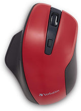 Verbatim Silent Ergonomic Wireless LED Mouse – Red