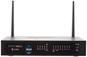 Sonicwall TZ270W Network Security/Firewall Appliance - 8 Port - 10/100/1000Base-T - Gigabit Ethernet - Wireless LAN IEEE 802.11ac - DES, 3DES, MD5, SHA-1, AES (128-bit), AES (192-bit), AES (256-bit),