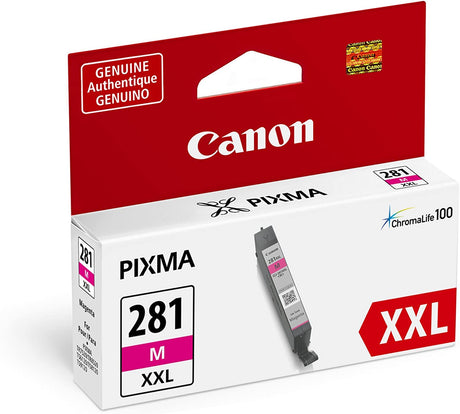 Canon CLI-281 XXL Magenta Ink-Tank Compatible to TR8520, TR7520, TS9120 Series,TS8120 Series, TS6120 Series, TS9521C, TS9520, TS8220 Series, TS6220 Series Magenta XXL Ink