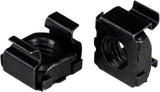 StarTech.com M6 Cage Nuts - 100 Pack, Black - M6 Mounting Cage Nuts for Server Rack &amp; Cabinet (CABCAGENT62B) 100x M6 Black Cage Nuts