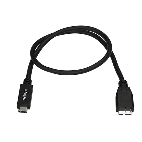 StarTech.com USB C to Micro USB Cable - 3 ft / 1m - USB 3.1 - 10Gbps - Micro USB Cord - USB Type C to Micro USB Cable (USB31CUB1M) USB 3.1 - C to Micro B 3 ft / 1m