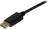StarTech.com 6ft (1.8m) DisplayPort to VGA Cable - Active DisplayPort to VGA Adapter Cable - 1080p Video - DP to VGA Monitor Cable - DP 1.2 to VGA Converter - Latching DP Connector (DP2VGAMM6B) 6 ft / 2 m