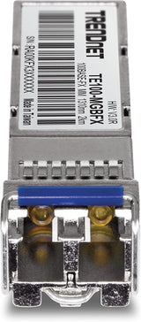TRENDnet SFP to RJ45 100Base-FX Multi-Mode LC Module, TE100-MGBFX, Compatible with Mini-GBIC, Supports 1310 nm, Up to 155 Mbps, Hot-Pluggable, Up to 2 Km (1.2 Miles), Lifetime Protection
