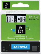 Dymo D1 Standard Labels 3/8" Black on White