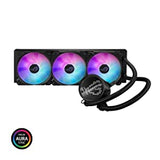 ASUS ROG RYUO III 360 ARGB All-in-one AIO Liquid CPU Cooler 360mm Radiator, Asetek 8th gen Pump Solution, Anime Matrix™ LED Display and ROG AF 12S ARGB Fan.