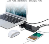 TP-Link Powered USB Hub 3.0 with 7 USB 3.0 Data Ports and 2 Smart Charging USB Ports. Compatible with Windows, Mac, Chrome &amp; Linux OS, with Power On/Off Button, 12V/4A Power Adapter(UH720)