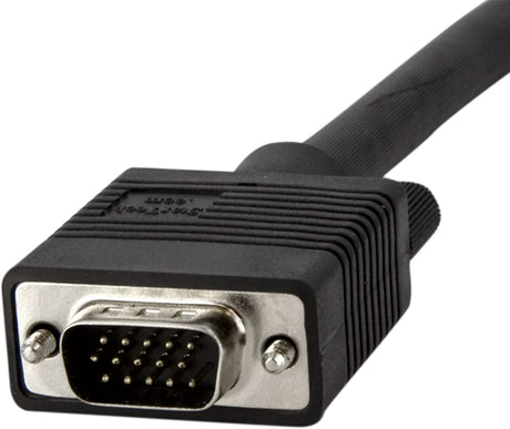StarTech.com 6 ft Coax High Resolution 90° Down Angled VGA Monitor Cable - HD15 M/M (MXT101MMHD6) 6 feet Downward
