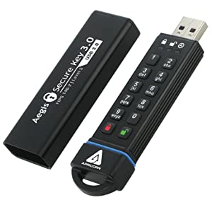 Apricorn 60GB Aegis Secure Key FIPS 140-2 Level 3 Validated 256-bit Encryption USB 3.0 Flash Drive (ASK3-60GB) 60 GB