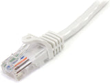 StarTech.com Cat5e Patch Cable with Snagless RJ45 Connectors - 10 ft - M/M - White (45PATCH10WH) 10 ft / 3m White
