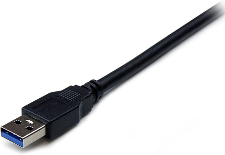 StarTech.com 6 ft Black SuperSpeed USB 3.0 Extension Cable A to A M/F - 2m USB 3 Male to Female Ext Cable/Cord 6ft - 5Gbps (USB3SEXT6BK)