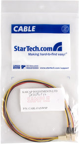StarTech.com TX3 Fan Power Splitter Cable - Fan power splitter - 3 pin internal power (F) to 3 pin internal power (M) - 1 ft - TX3SPLIT12 3 Pin Splitter 12in