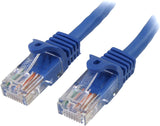 StarTech.com Cat5e Ethernet Cable1 ft - Blue - Patch Cable - Snagless Cat5e Cable - Short Network Cable - Ethernet Cord - Cat 5e Cable - 1ft (RJ45PATCH1) 1 ft / 30cm Blue