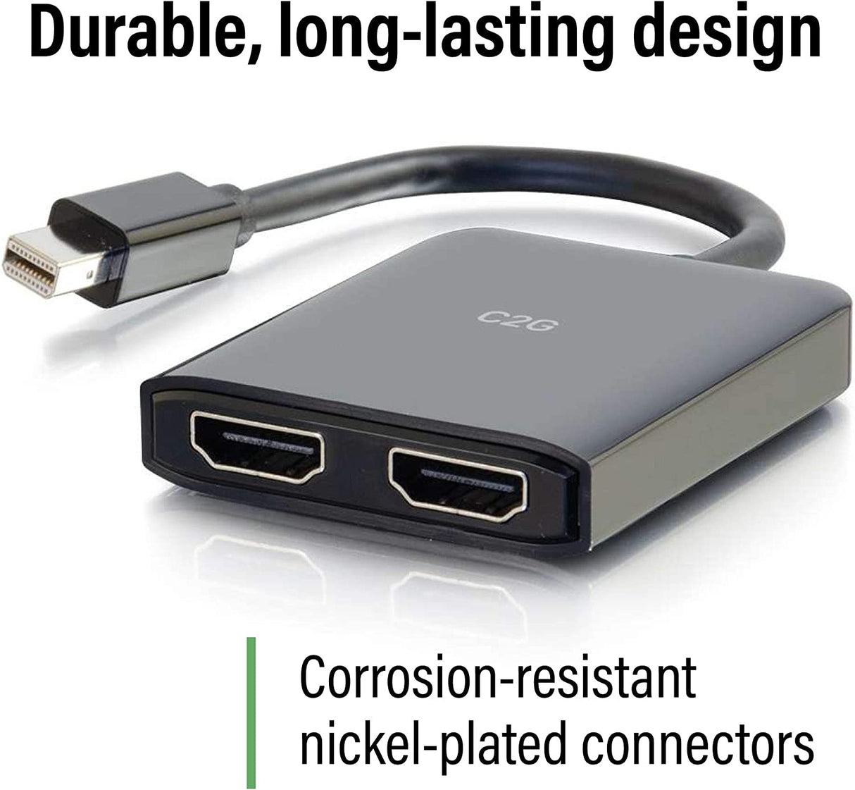 StarTech.com 2-Port HDMI Splitter 1 In 2 Out, 4K 60Hz, HDMI Display/Output  - HDMI-SPLITTER-4K60UP - Audio Equipment 