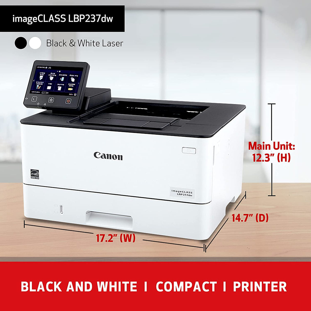 Canon imageCLASS LBP237dw - Wireless, Duplex, Mobile-Ready Laser Printer