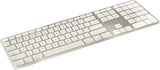 Matias Wired Aluminum Keyboard W/Numeric KEYPAD for MAC Silver