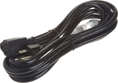 StarTech.com 10ft (3m) Heavy Duty Extension Cord, NEMA 5-15R to NEMA 5-15P Black Extension Cord, 15A 125V, 14AWG, Heavy Gauge Power Extension Cable, Heavy Duty AC Power Cord, UL Listed (PAC1011410)