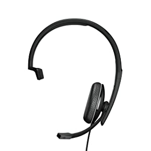 EPOS | Sennheiser Adapt 135 II (1000907) - Wired, Single-Sided Headset with 3.5mm Jack for Mobile Devices  - Superior Sound - Enhanced Comfort - Noise Limiter Switch - Black