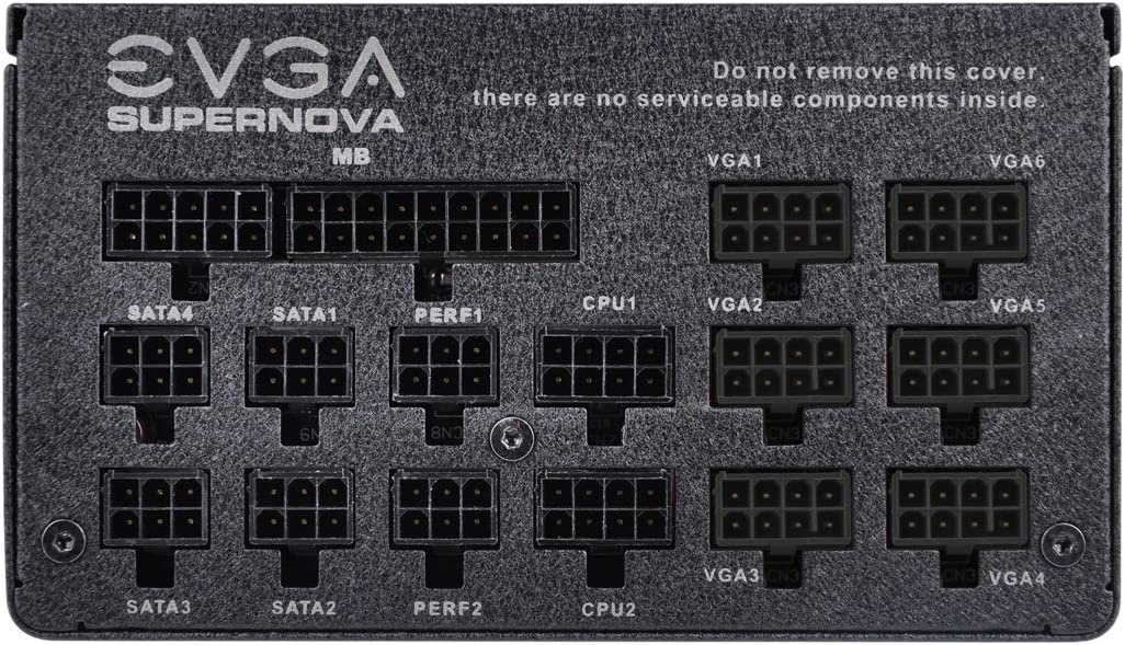 EVGA SuperNOVA 1300 G2 80+ GOLD, 1300W Fully Modular NVIDIA SLI and Crossfire Ready 10 Year Warranty Power Supply 120-G2-1300-XR