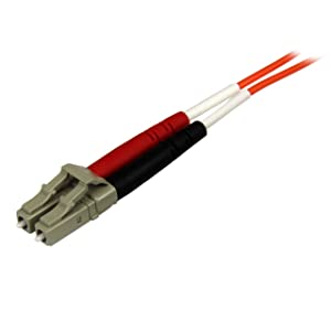 StarTech.com 2m Fiber Optic Cable - Multimode Duplex 50/125 - OFNP Plenum - LC/LC - OM2 - LC to LC Fiber Patch Cable (50FIBPLCLC2) 6 ft / 2m LC-LC