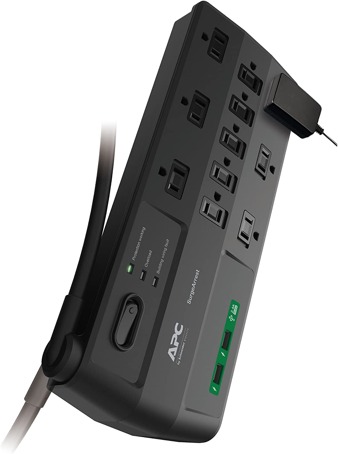 APC Performance Surge Protector with USB Ports, P11U2, 11 Outlet Power Strip, 2880 Joule Surge Protection 11 Outlet Protector