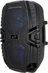 iLive Wireless Tailgate Party Speaker, LED Light Effects, Carry Handle, Black (ISB250B)