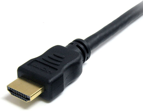 StarTech.com 6ft HDMI Cable - 4K High Speed HDMI Cable with Ethernet - 4K 30Hz UHD HDMI Cord - 10.2 Gbps Bandwidth - HDMI 1.4 Video / Display Cable M/M 28AWG - HDCP 1.4 - Black (HDMIMM6HS) 6 ft / 2m Normal