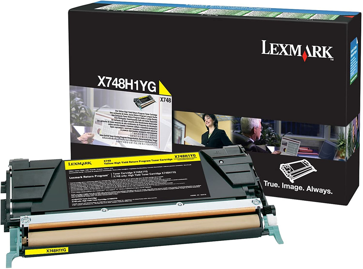 Lexmark LEXX748H1YG Toner Cartridge Yellow Laser, 10000 Page