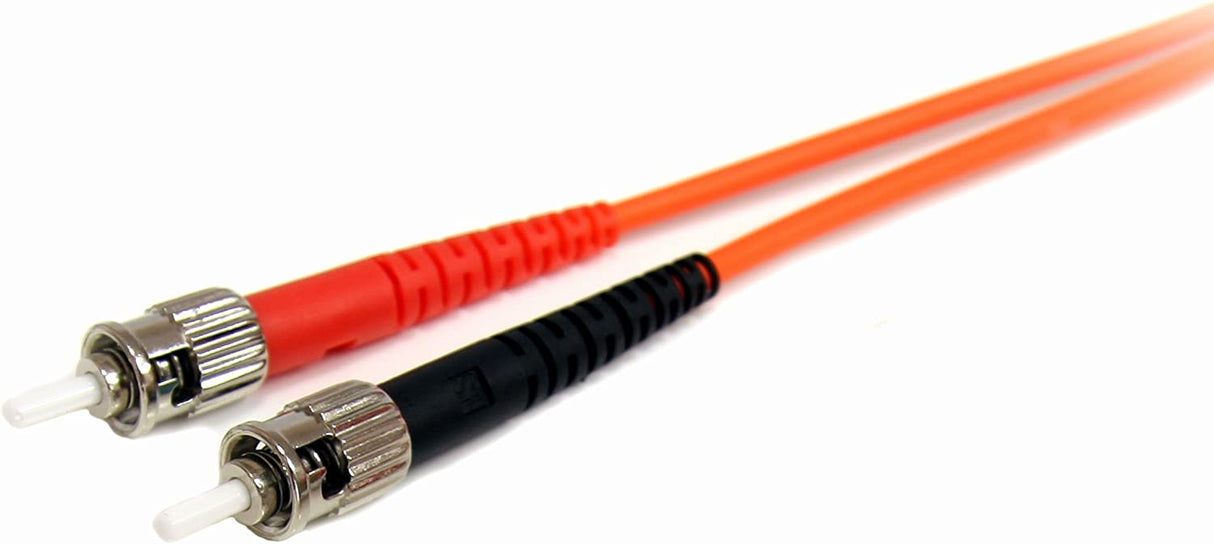 StarTech.com 1m Fiber Optic Cable - Multimode Duplex 50/125 - LSZH - LC/ST - OM2 - LC to ST Fiber Patch Cable (50FIBLCST1) , Orange Orange 3.3 ft / 1 m LC to ST Multimode Duplex 50/125