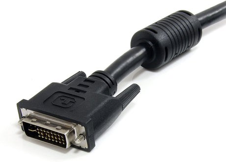 StarTech.com DVI-I Extension Cable - 10 ft - Dual Link - Digital and Analog - Male to Female Cable - Computer Monitor Cable - DVI Cord (DVIIDMF10),Black