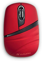 Verbatim Wireless Mini Travel Mouse, Commuter Series – Red