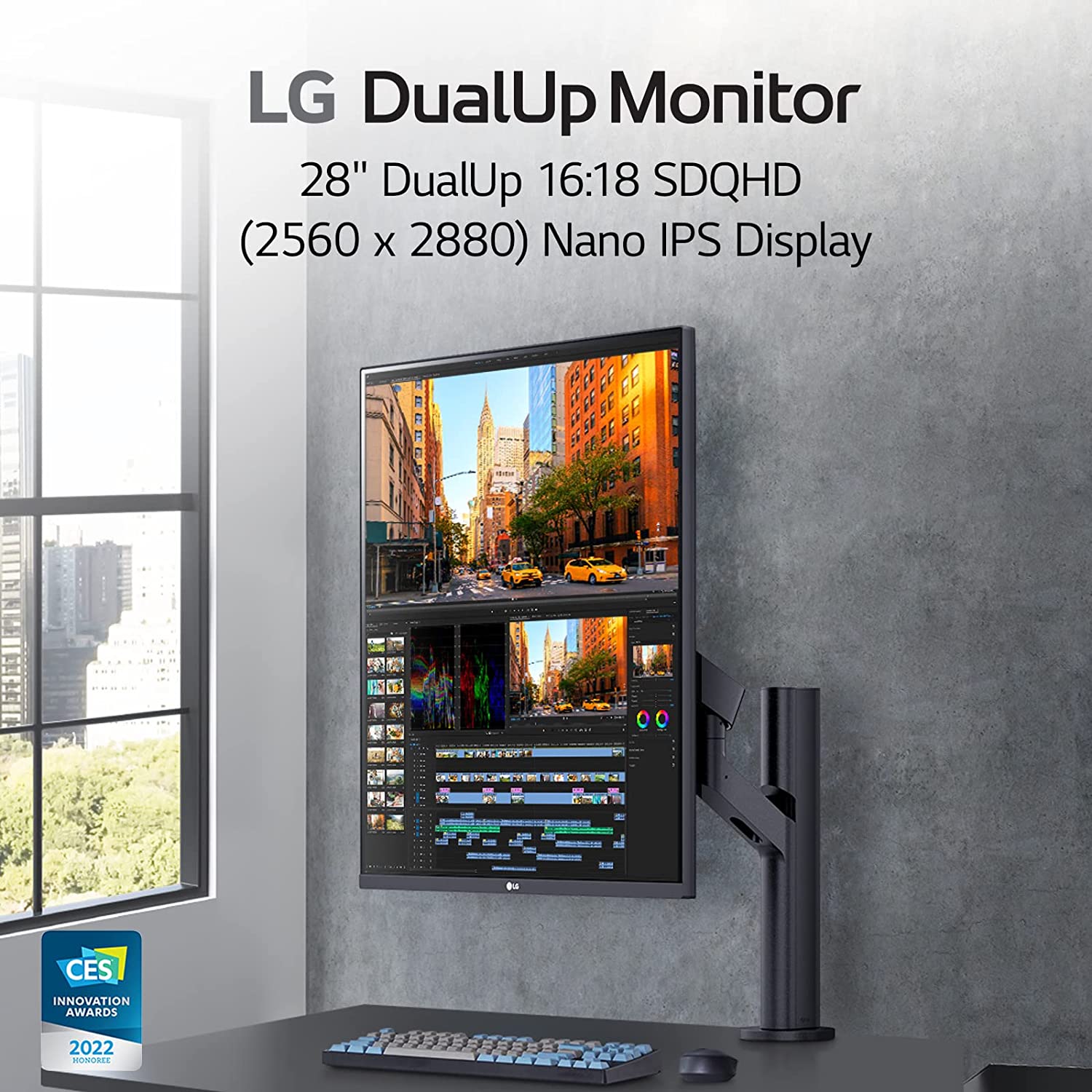 LG 28MQ780-B 28 Inch SDQHD (2560 x 2880) Nano IPS DualUp Monitor