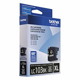 Brother LC-103BKS Genuine LC103BK High Yield XL Black Ink Cartridge