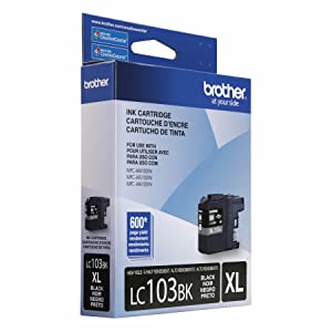 Brother LC-103BKS Genuine LC103BK High Yield XL Black Ink Cartridge