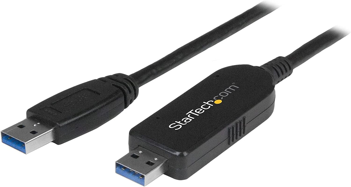 StarTech.com USB 3.0 Data Transfer Cable for Mac and Windows - Fast USB Transfer Cable for Easy Upgrades including Mac OS X and Windows 8 (USB3LINK), Black